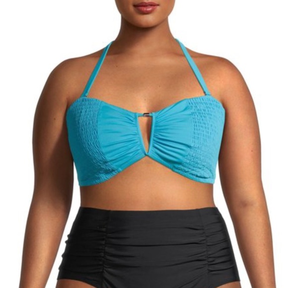 Time and Tru Smocked Bandeau Top NWT Size 20W/22W - Picture 1 of 2